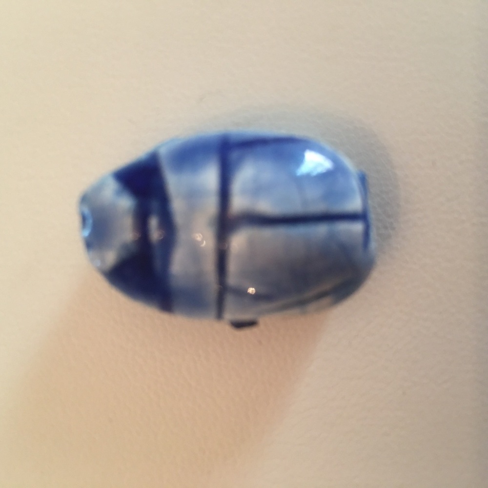 Blue Scarab Pendant